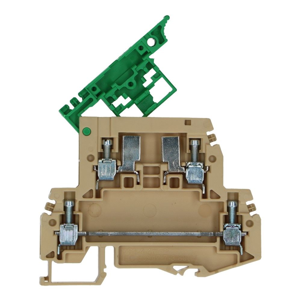 Etageklem met zekeringhouder DSF 4mm² beige 