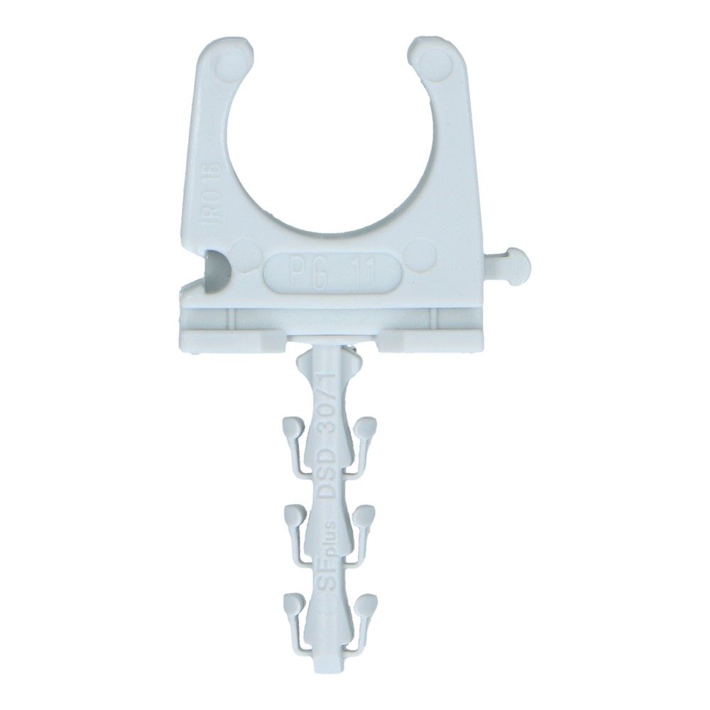 Klembeugel met plug SF Plus RC 3/4inch 18-19mm lichtgrijs - 100 stuks