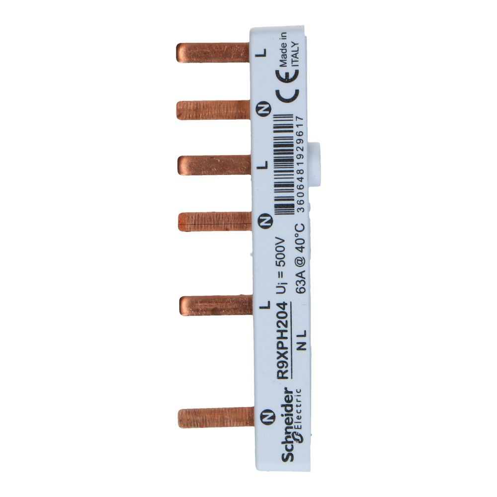 Kam pin wit 2 fase 6 pole 2x18mm, 4x9mm offset 5mm