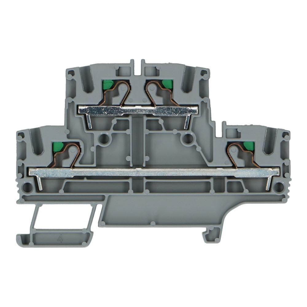 Montageklem etageklem steek EFD 4mm² grijs
