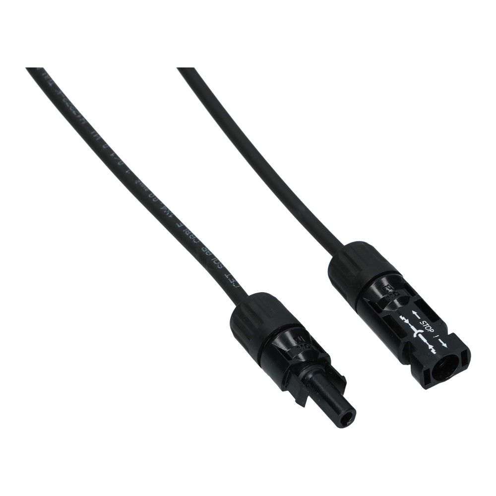 Solarkabel 2 meter MC4 4mm² zwart