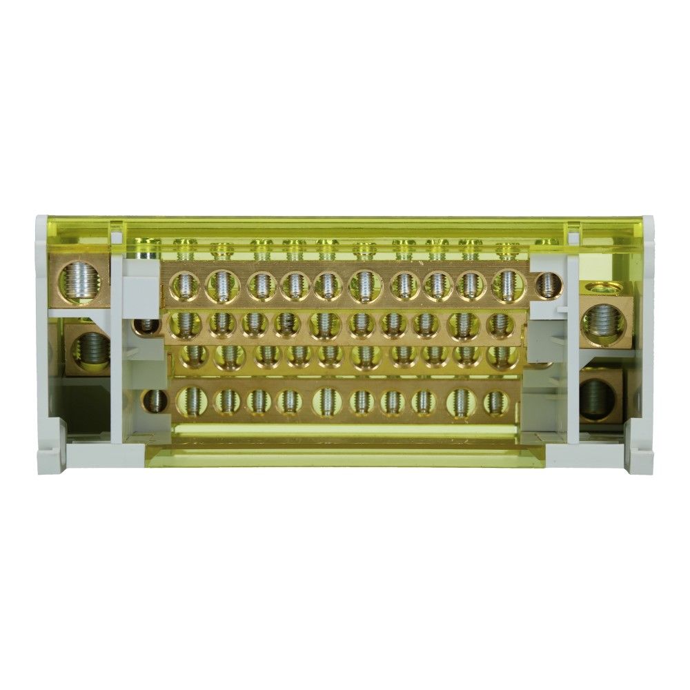 Verdeelblok CVT 160A 4 rijen 11 aansluitingen 500VAC