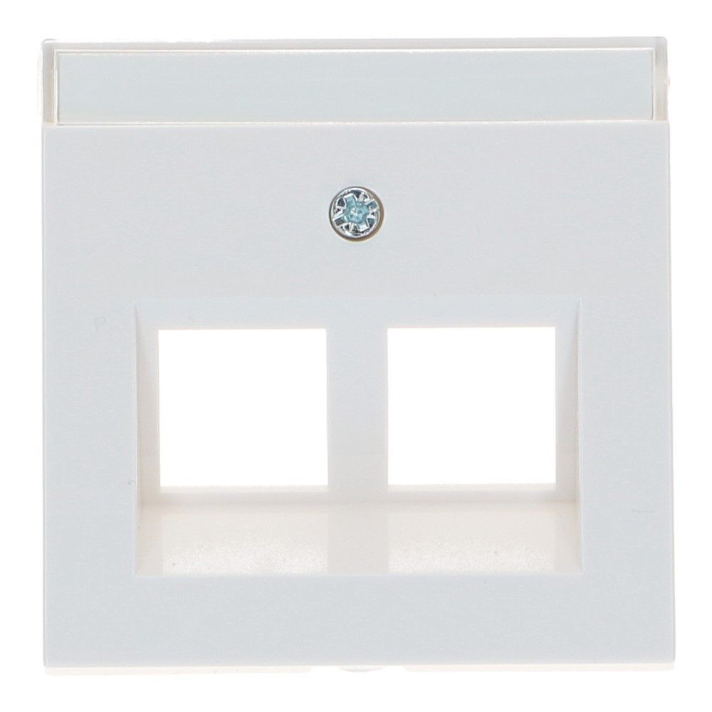 GIRA Systeem 55 Centraalplaat 2xRJ45 Zuiver wit