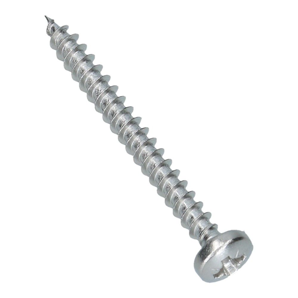 Spaanplaatschroef 4x40 bolkop RVS A2 PZ2 - 200 stuks