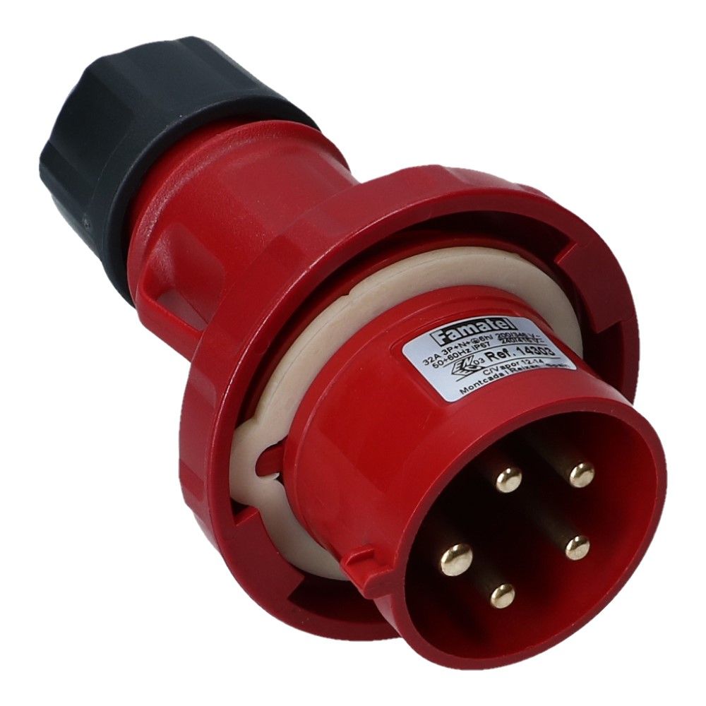 CEE male 5 polig 6H 32A IP67 stekker 380-415VAC