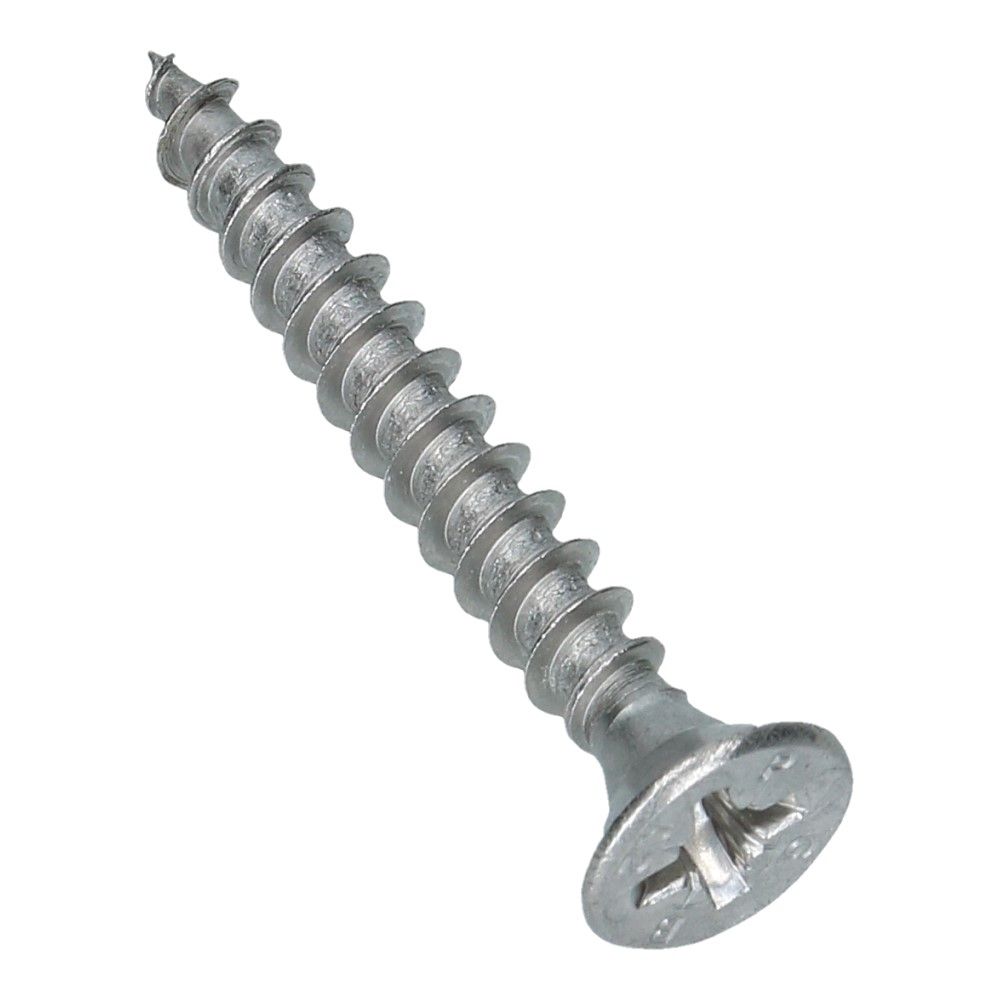Spaanplaatschroef 6x45 Platkop RVS A2 PZ3 - 200 stuks