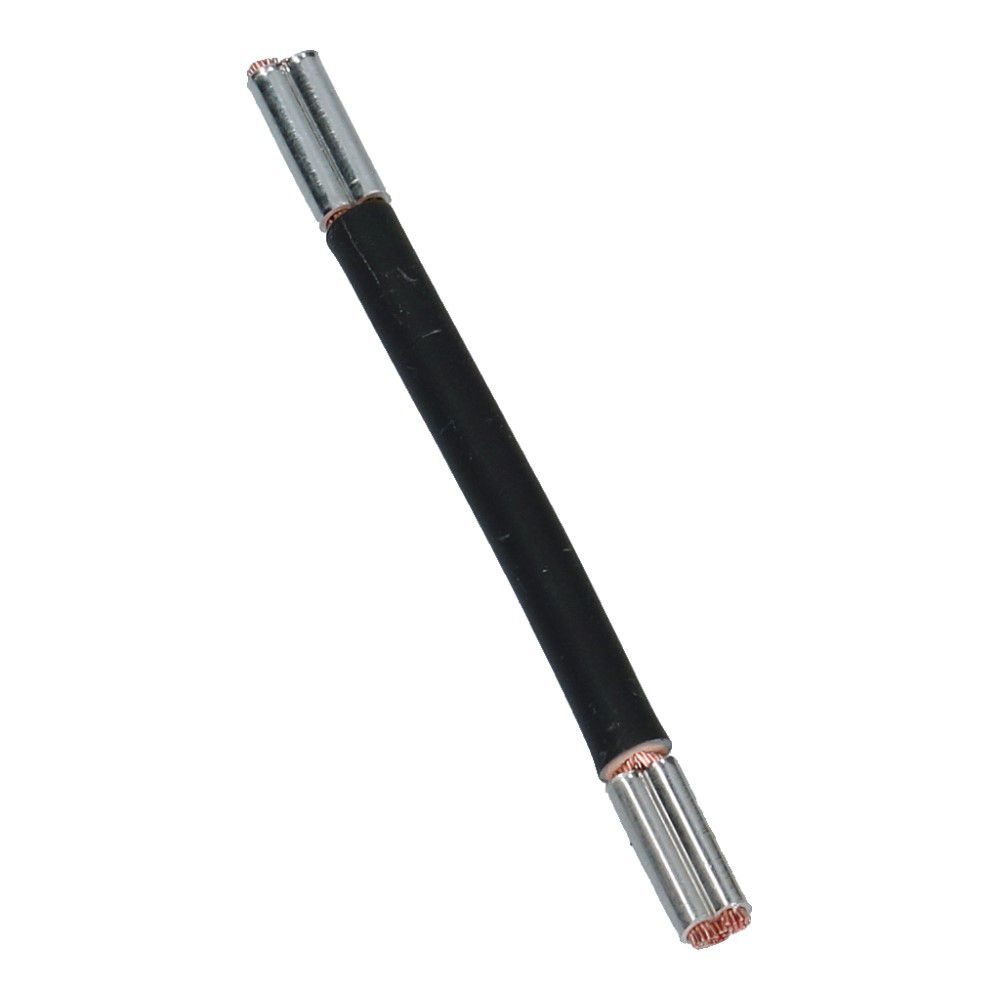 Montagedraad met vertind huls zwart 2.5mm² 320mm halogeenvrij 90°C 