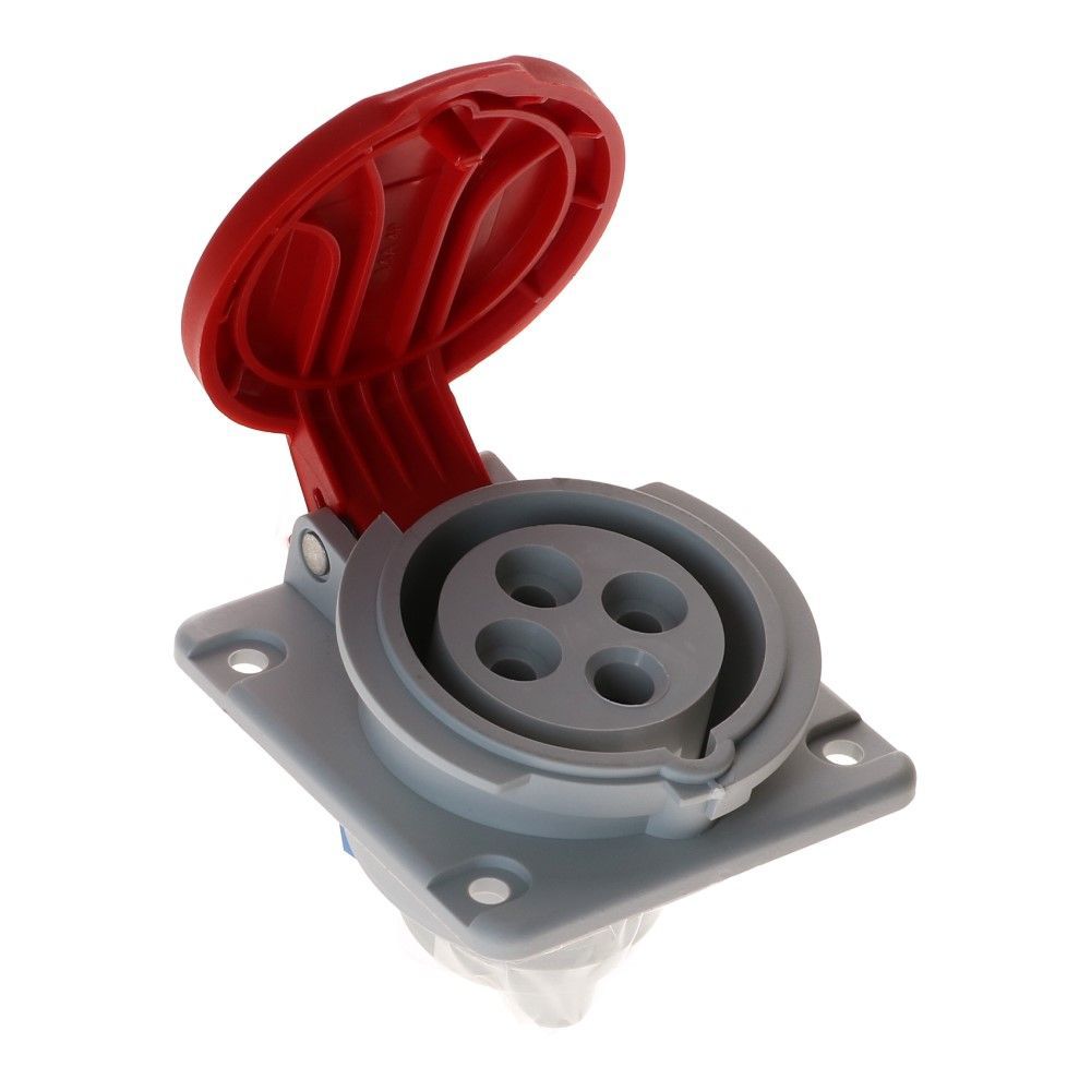 CEE female 4 polig 6H 16A IP44 inbouw wcd 380-415VAC
