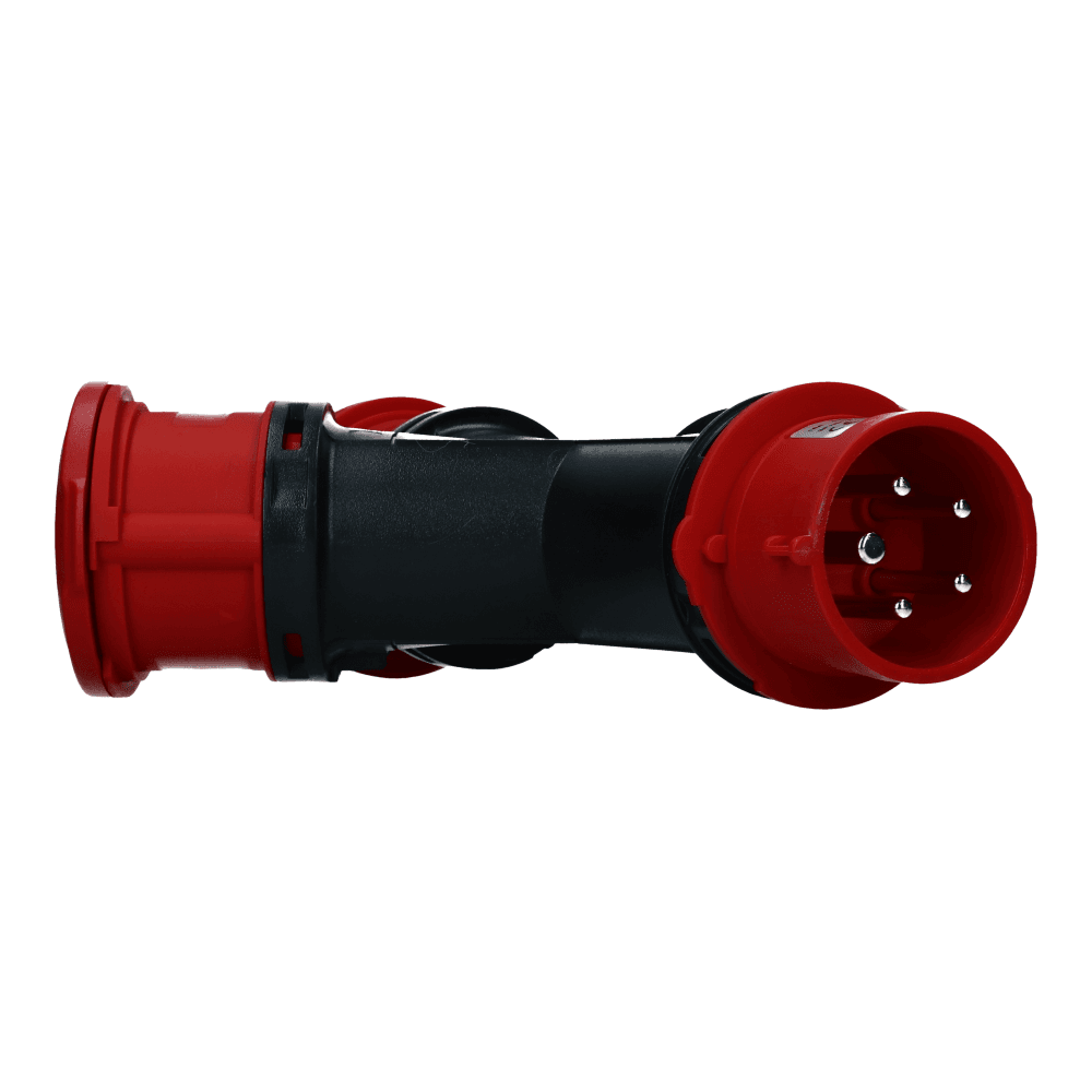 3 weg splitter 1x CEE naar 3xCEE 3p+n+e 16A
