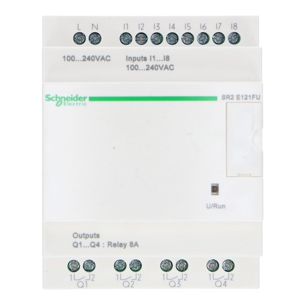 Zelio PLC met klok 12I-O 8in 4uit 100-240VAC