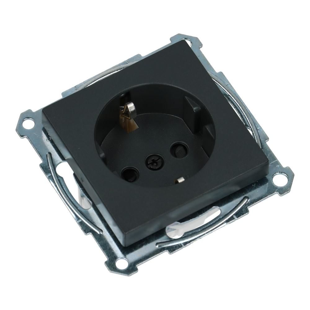Wandcontactdoos SYSTEEM-M 7016 kinderbeveiliging