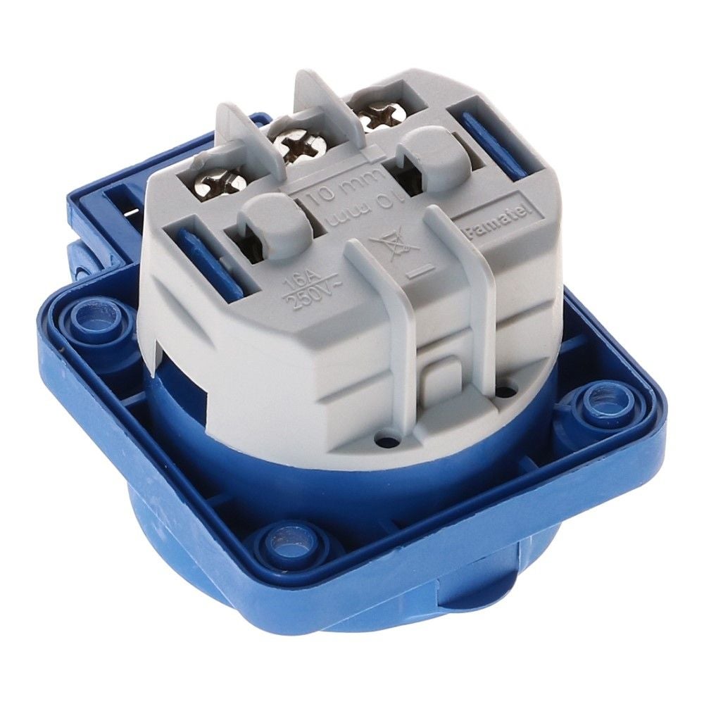 CEE schuko 3 polig 16A IP54 220-240VAC verticale invoer
