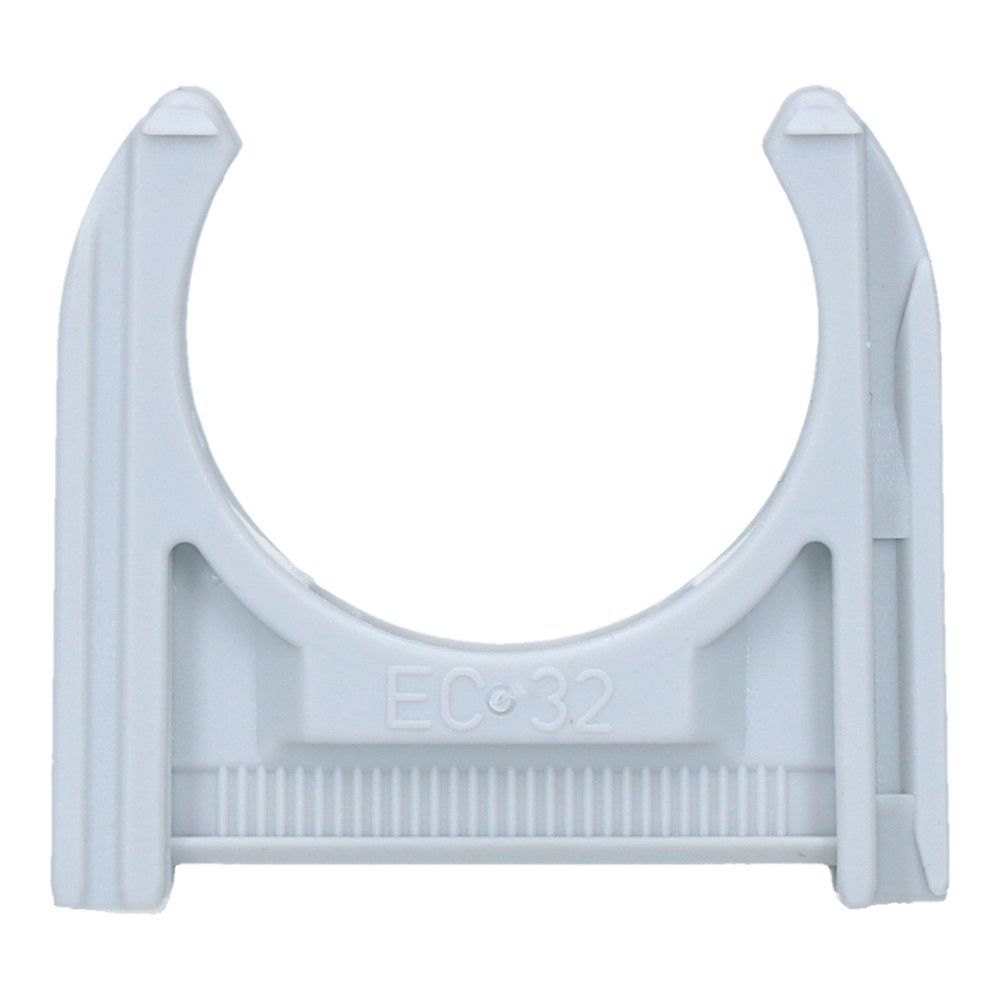 Kunststof buisklem Grijs diameter 1.25inch 32mm - 50 stuks