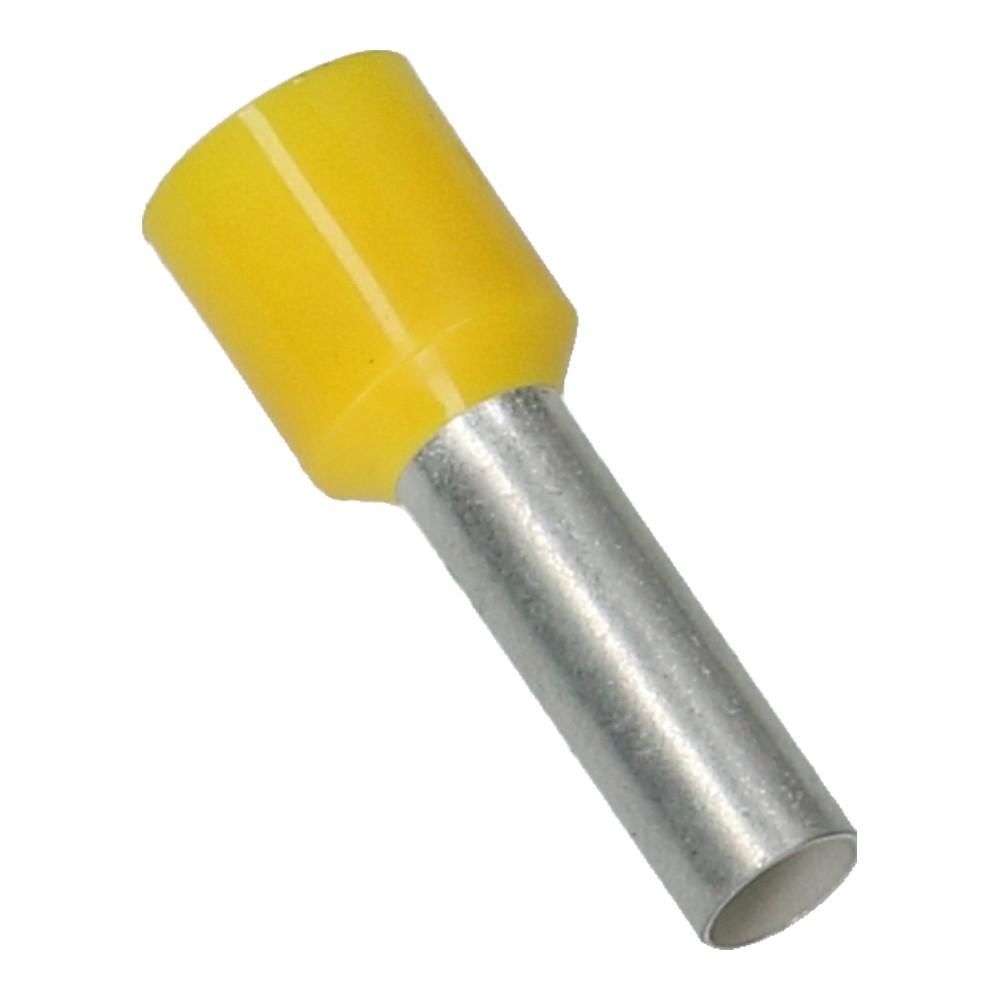 6mm² Geel Adereindhuls - 100 stuks