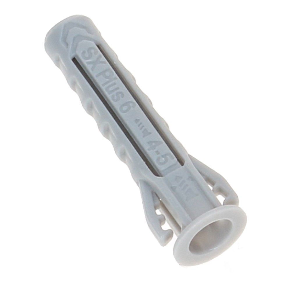 Nylon plug SX Plus met rand 6x30mm - 100 stuks
