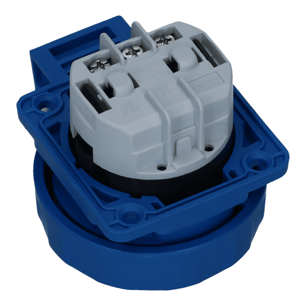 CEE schuko 3 polig 16A IP68 220-240VAC (55x58mm)
