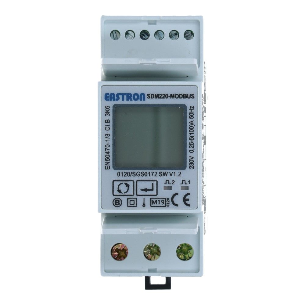 kWh meter 1 fase MULTI 5/100A MID Factureerbaar Imp/Exp