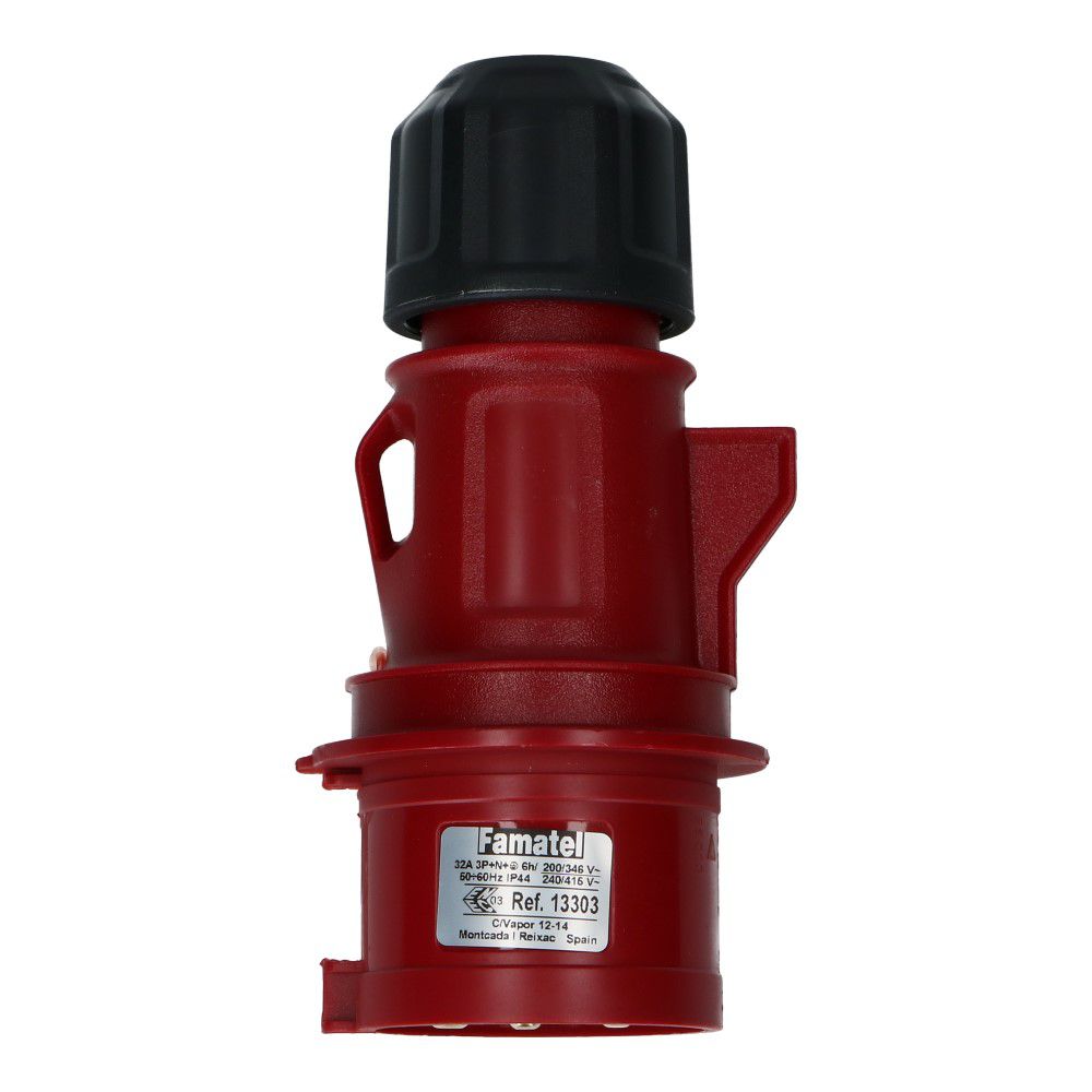 CEE male 5 polig 6H 32A IP44 stekker 380-415VAC