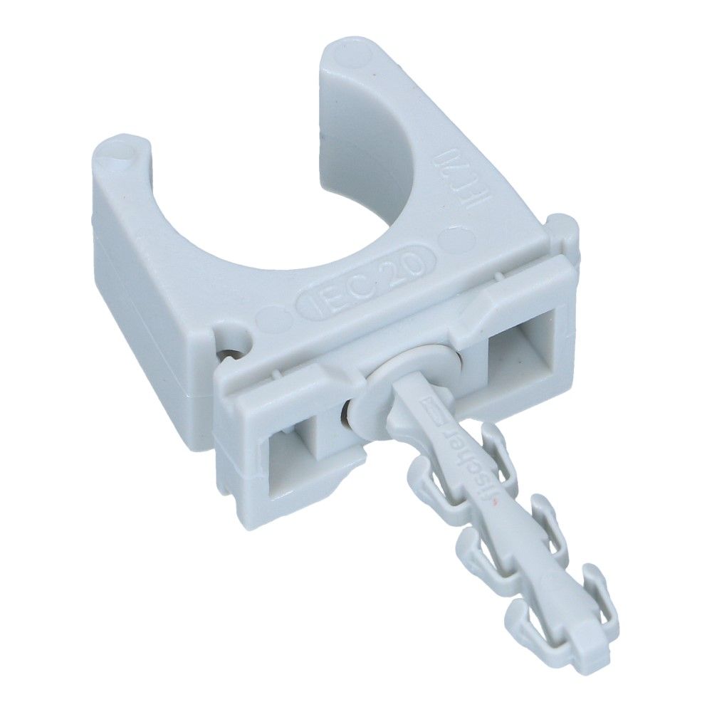 Klembeugel met plug SF Plus RC 20-21mm lichtgrijs - 100 stuks