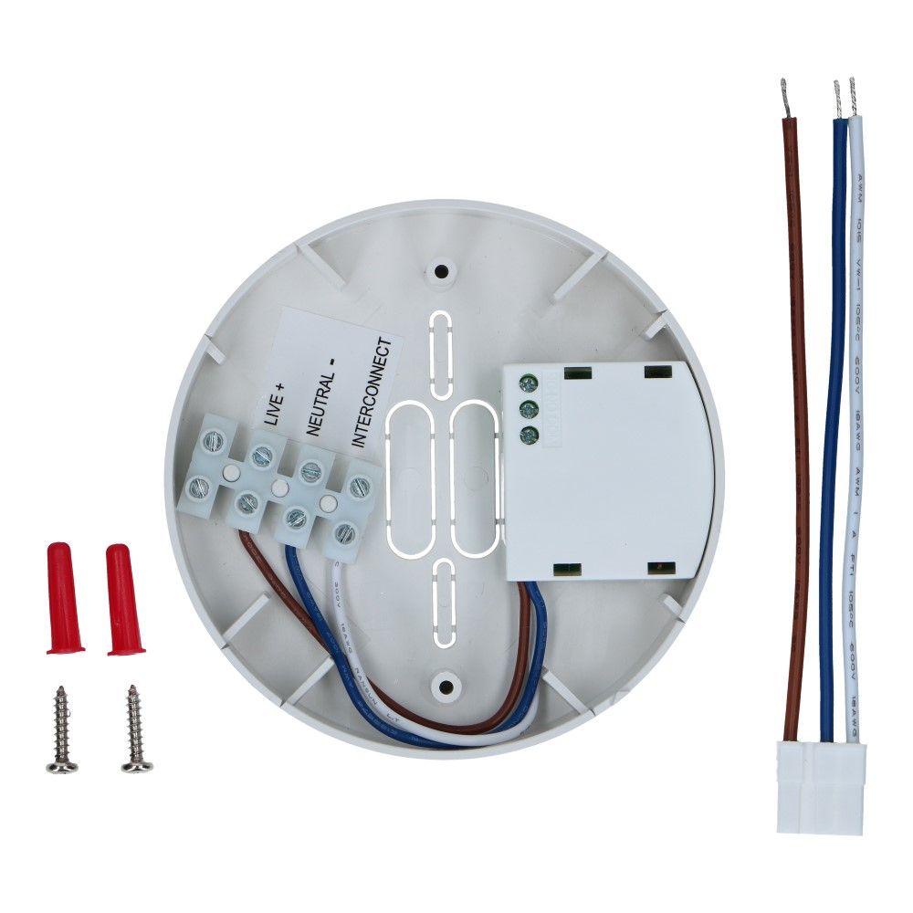 Sokkel met koppelrelais alarm voor rook- en hittemelder FIT230-serie