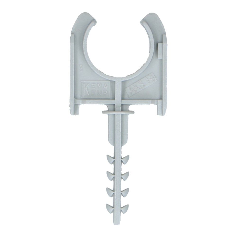 Kunststof buisklemplug wit diameter 3/4inch 19mm - 200 stuks