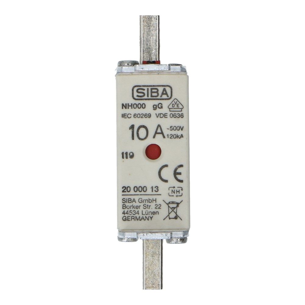 Mespatroon NH000 10A gL/gG 500V 78x20.5x42