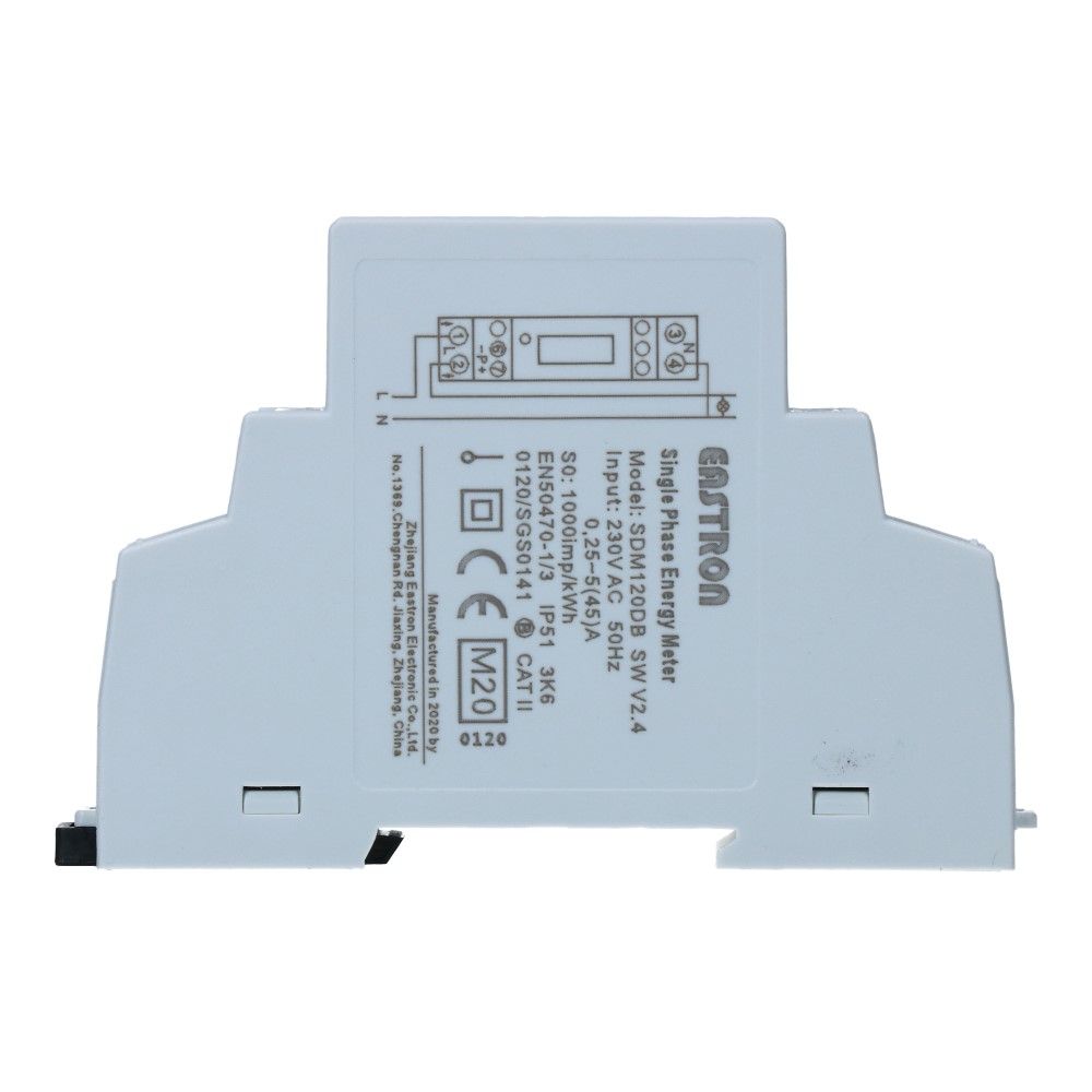 kWh meter 1 fase 5/45A MID Factureerbaar