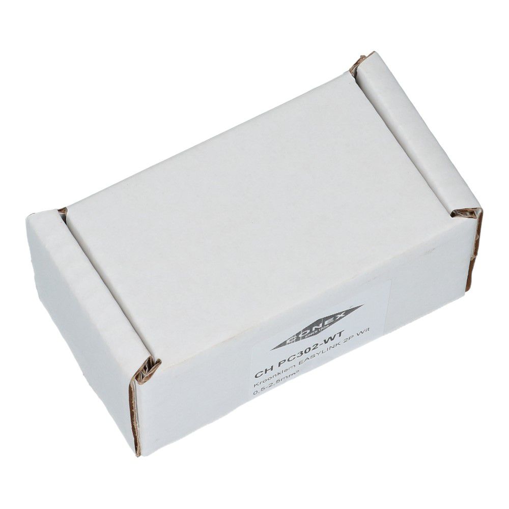 Kroonklem easy link lighting 1 voudig 0.5-2.5mm² wit - 50 stuks