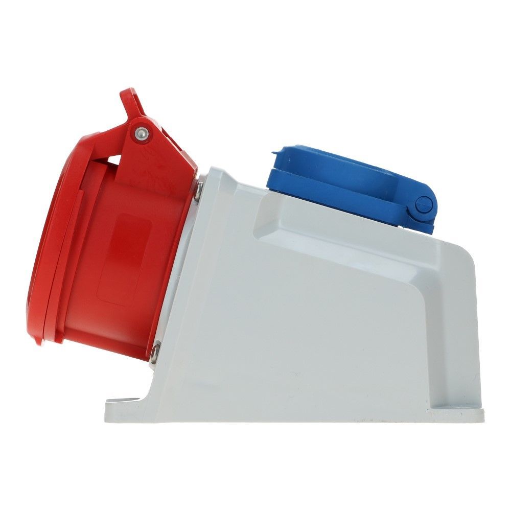 CEE female 5 polig 6H 16A IP44 wcd 380-415 VAC + schuko wcd