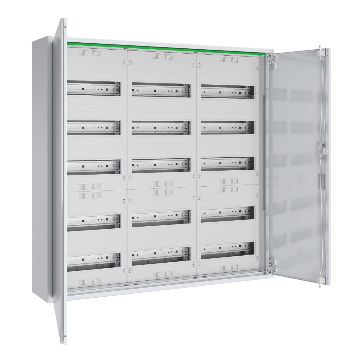 180 modules 3 kolommen 5 rijen metalen wandbehuizing PrismaSeT XL 250A