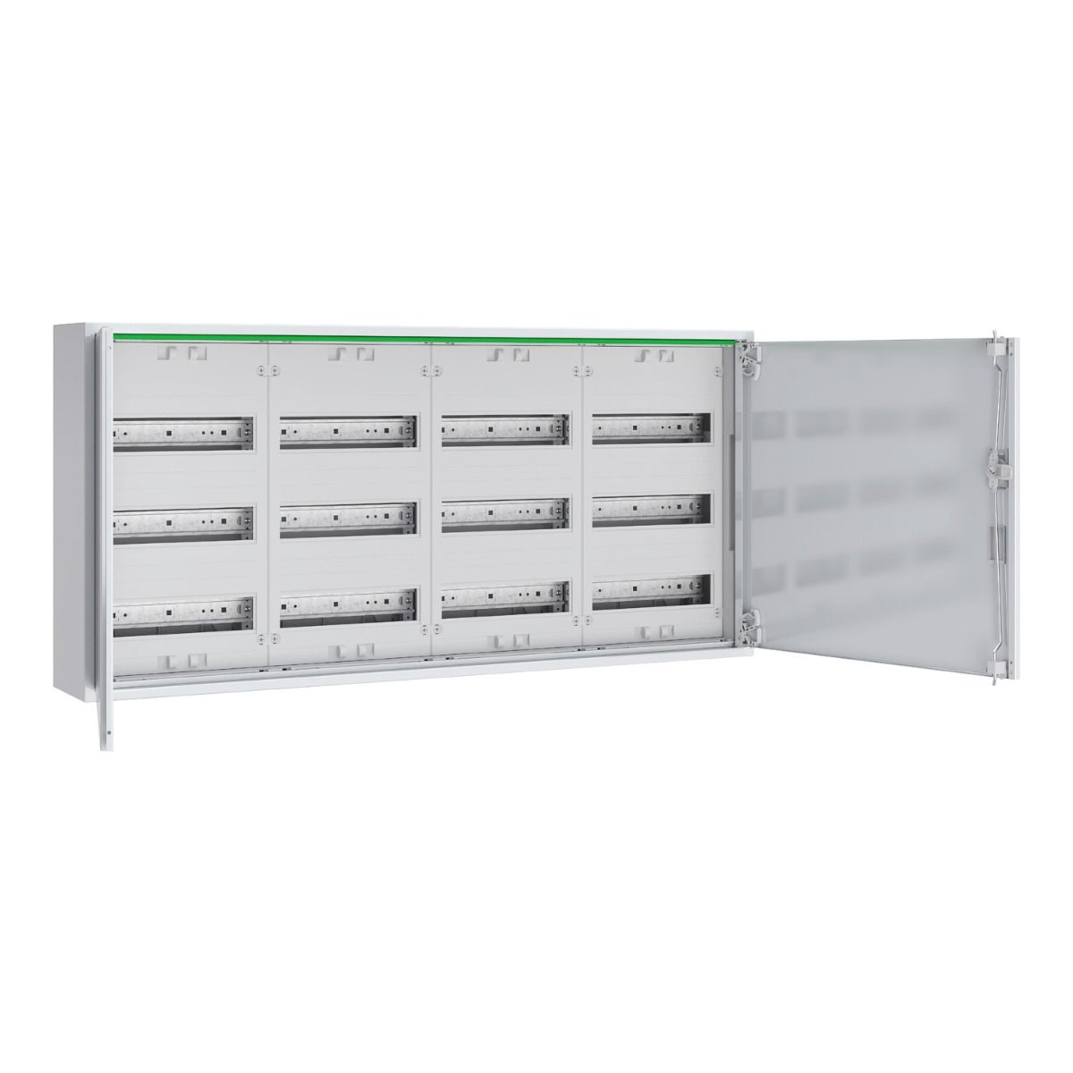 144 modules 4 kolommen 3 rijen metalen wandbehuizing PrismaSeT XL 250A