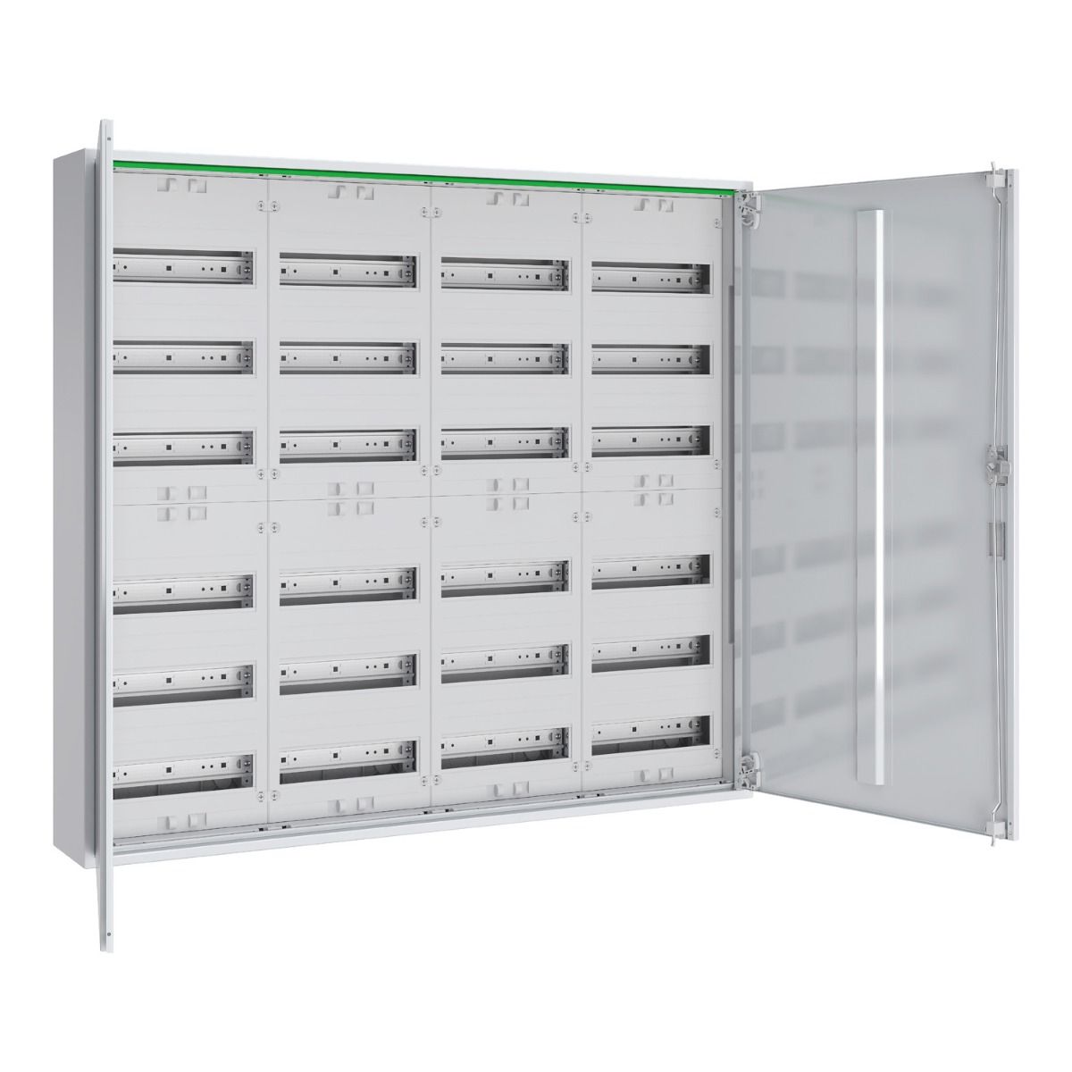 288 modules 4 kolommen 6 rijen metalen wandbehuizing PrismaSeT XL 250A
