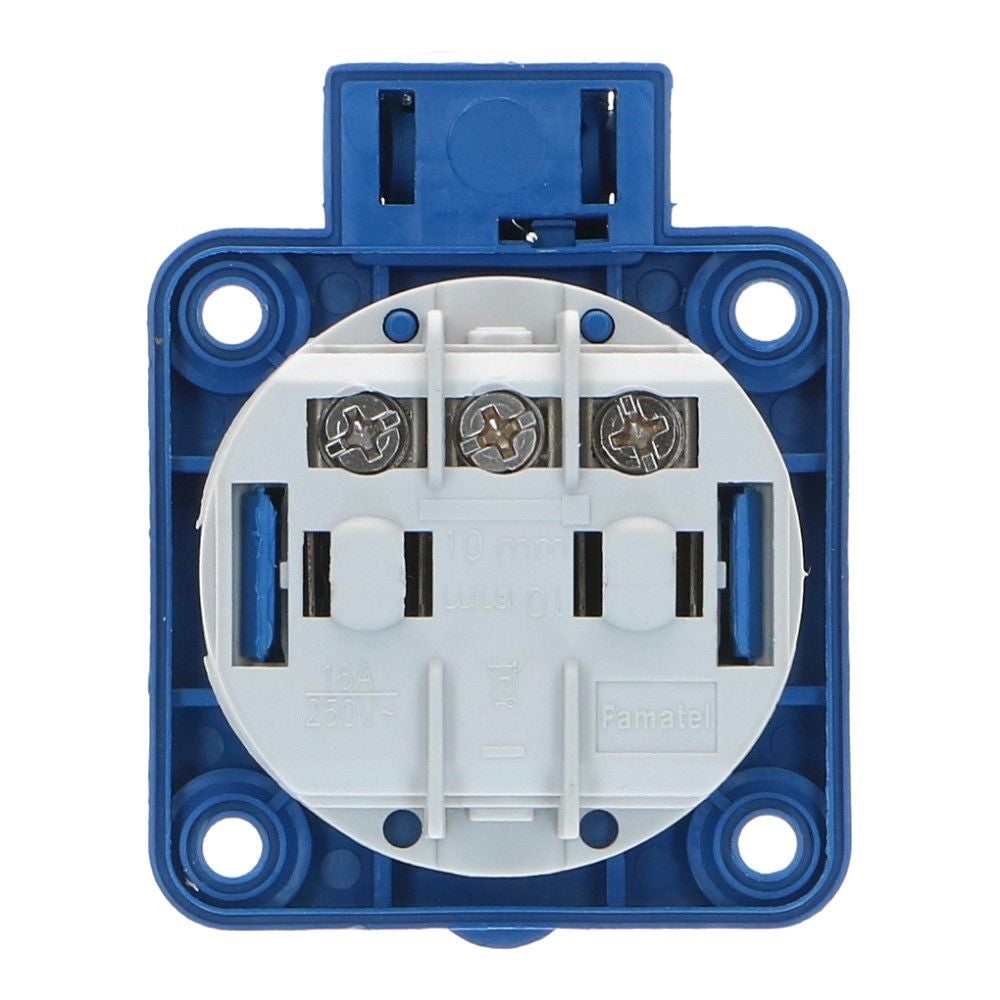 CEE schuko 3 polig 16A IP54 220-240VAC verticale invoer