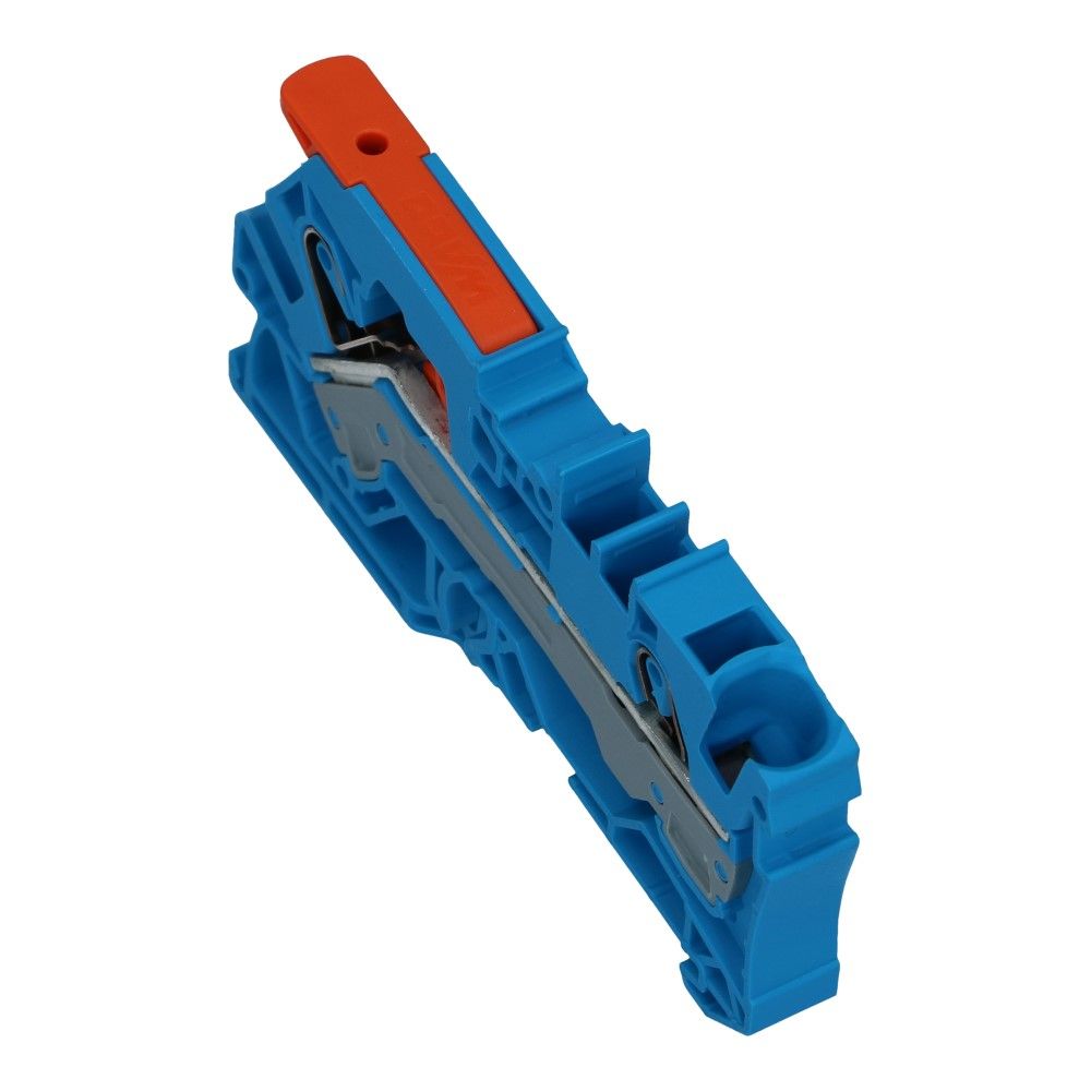 WAGO montageklem hendel 6mm² blauw