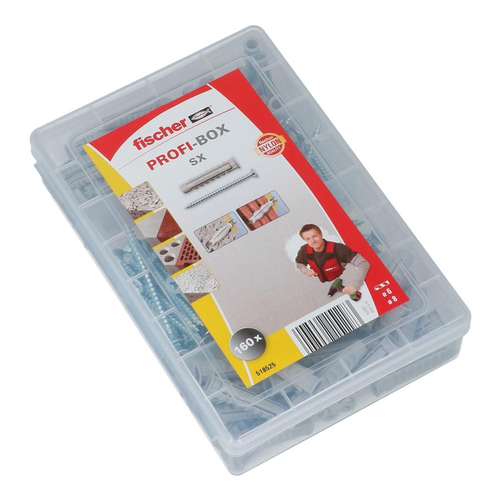 Nylon plug SX Profibox assortiment plug met schroef - 10 stuks