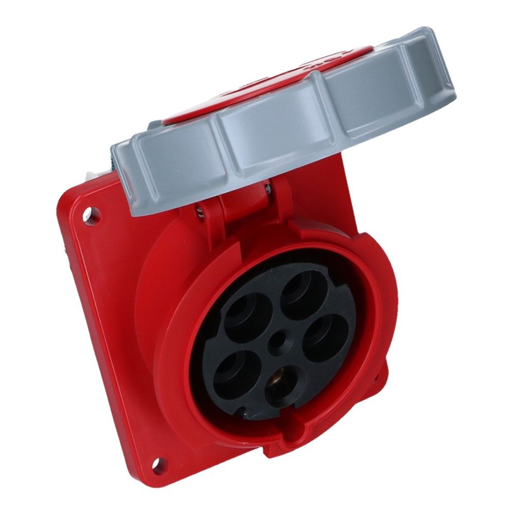 CEE female 5 polig 6H 125A IP67 inbouw wcd 380-415VAC