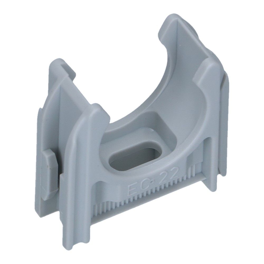Kunststof buisklem Grijs diameter 7/8inch 22mm - 100 stuks