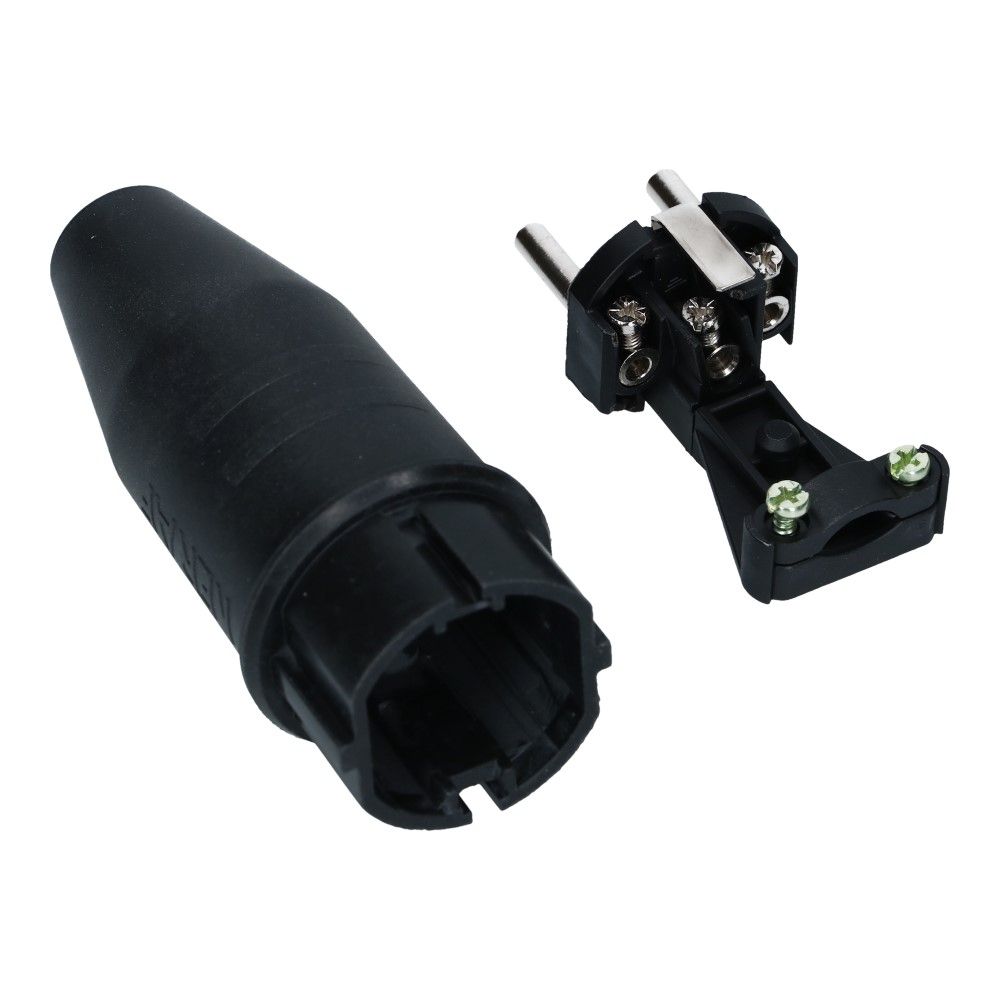Rubber stekker met randaarde 16A 250VAC