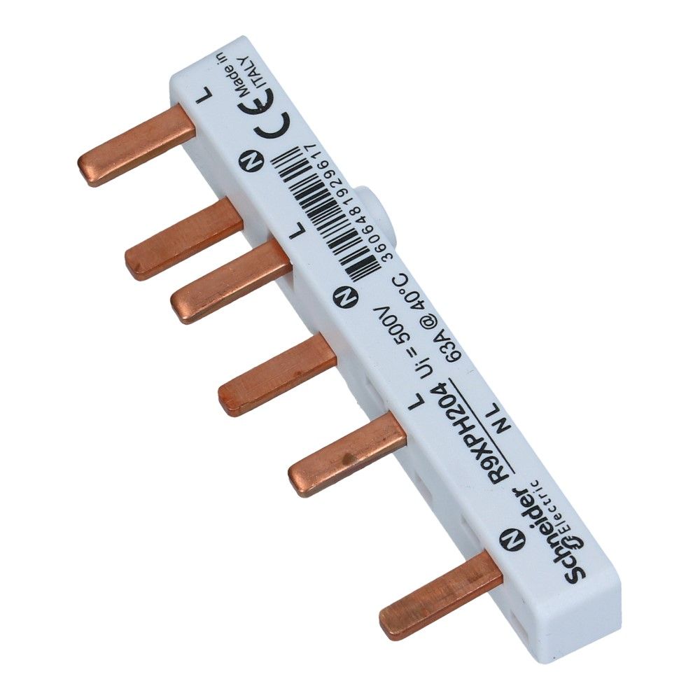 Kam pin wit 2 fase 6 pole 2x18mm, 4x9mm offset 5mm