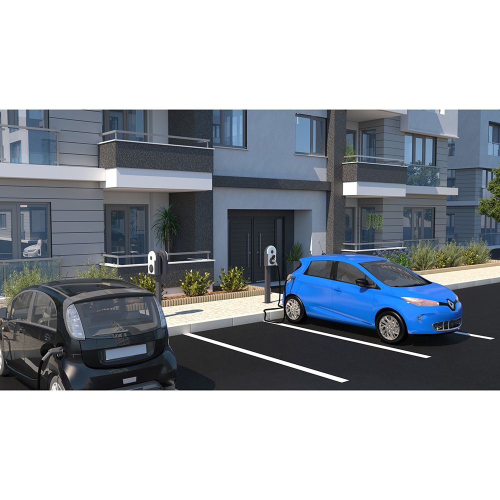 Evlink Pro Oplaadpunt T2 aansluitkabel 5 meter 3 fase 22kW A-30mA