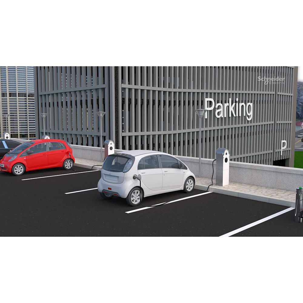 Evlink Pro Oplaadpunt T2 contactdoos 3 fase 11kW A-30mA