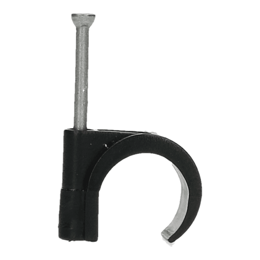 Spijkerclip universeel 16-19mm zwart - 100 stuks