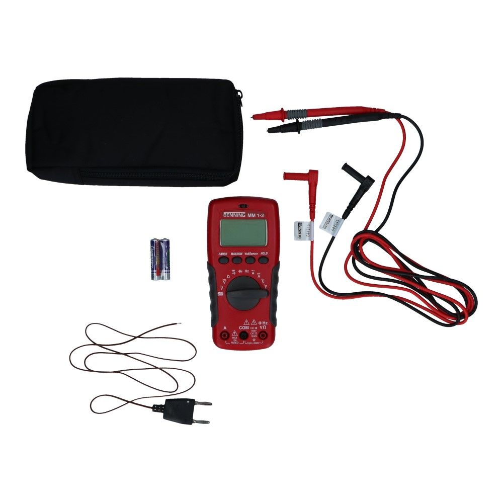Digitale multimeter MM 1-3 0.1mV-600V 1000V DC / 0.1mV-750V AC