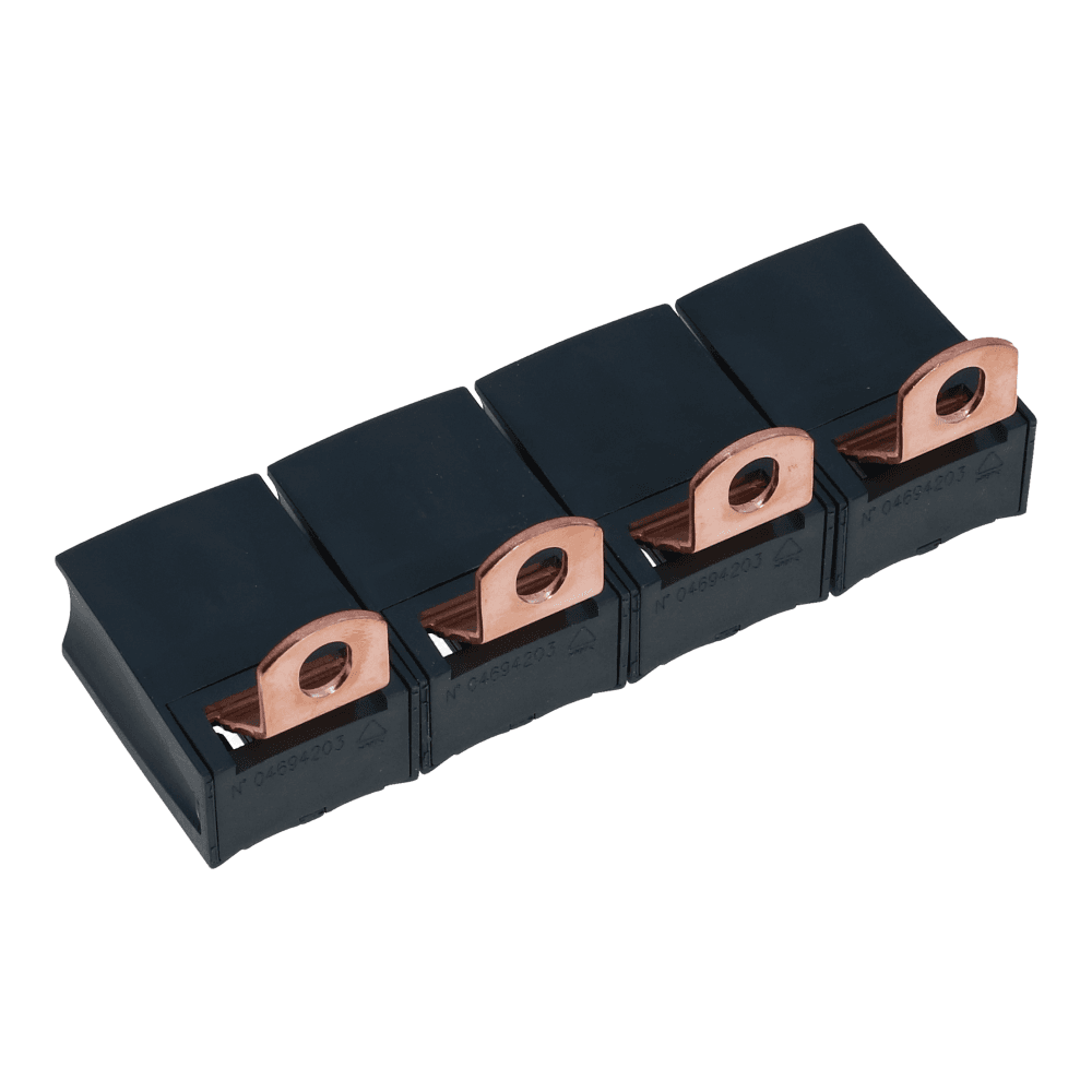 Verdeelblok uitbreiding 250A 35mm² 4 polig 750VAC
