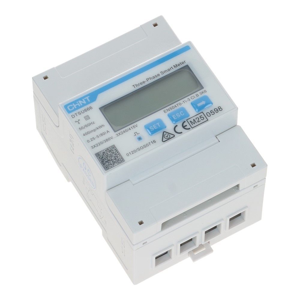 Chint kWh meter 80A 3-fase direct Modbus MID