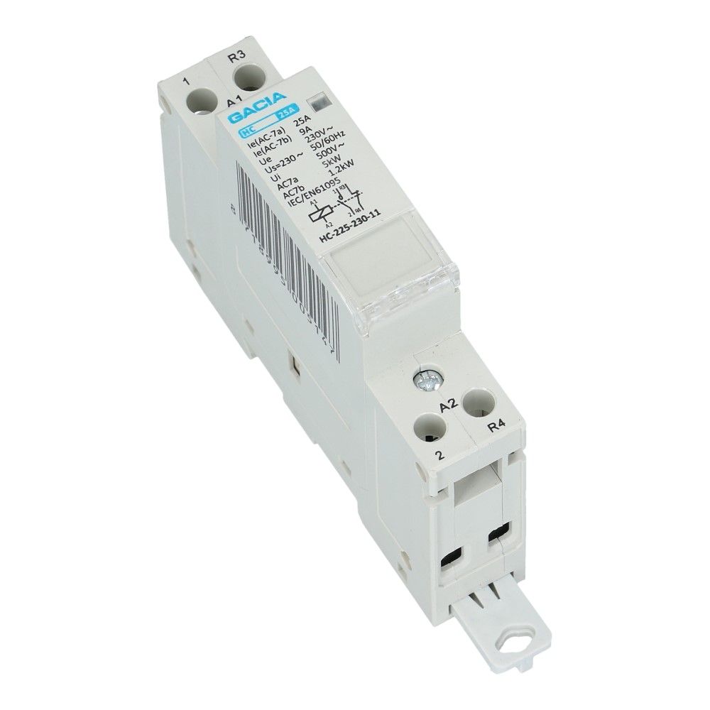 2 polig 1 NC + 1 NO 25A Installatierelais