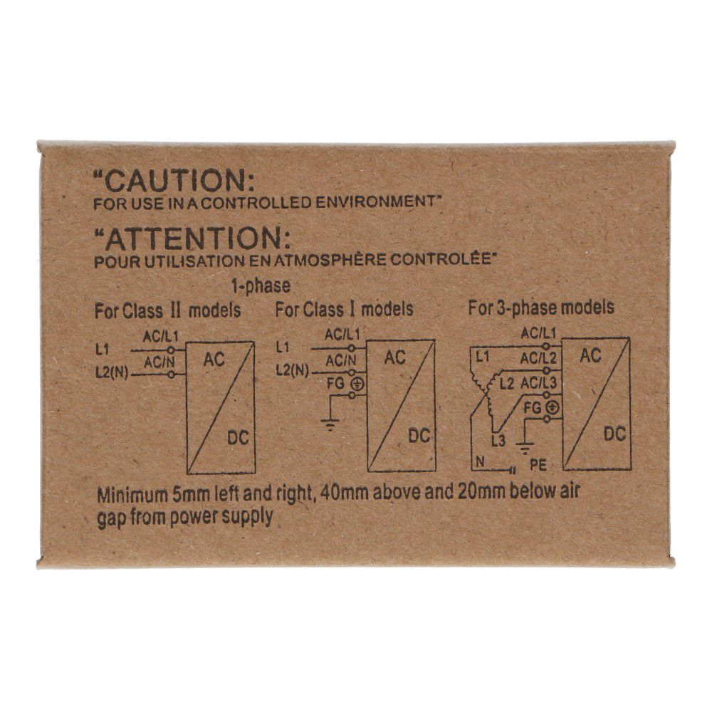 Voeding 24VDC 36W 1.5A dinrail ingang 85-264VAC