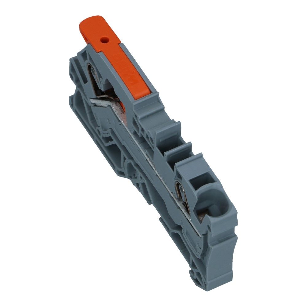 WAGO montageklem hendel 6mm² grijs