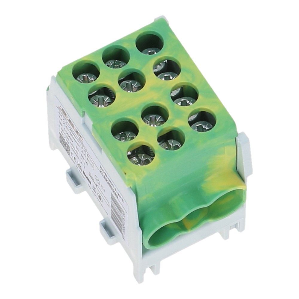 HLAK Hoofdkabel aftakklem 1x25mm² 2x16mm²  geel/groen
