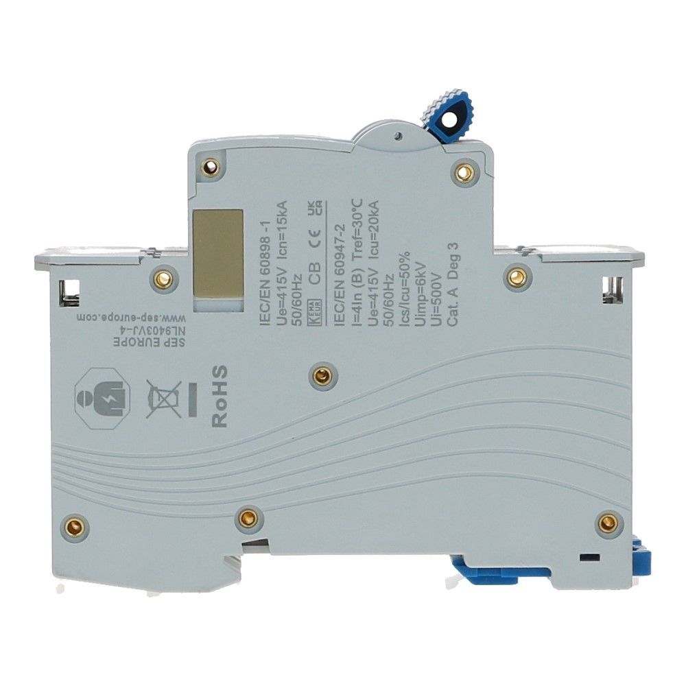 Installatieautomaat  2 polig 6A karakteristiek B 15kA INS1H